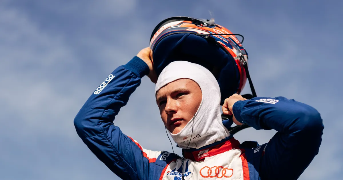 P1: Freddie Slater leads the Formula 3 championship.
