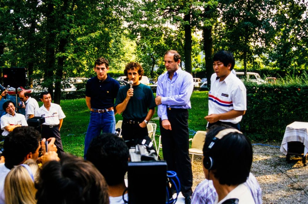 Big announcement: superteam of Senna, Prost, McLaren and Honda is made public at the 1987 Italian GP
