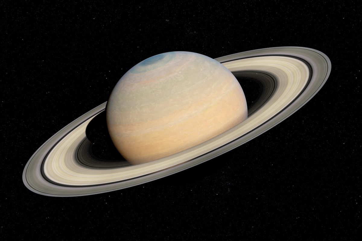 The planet Saturn