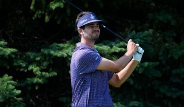 Hossler shoots 61 to lead Wyndham Championship with eye on post-season