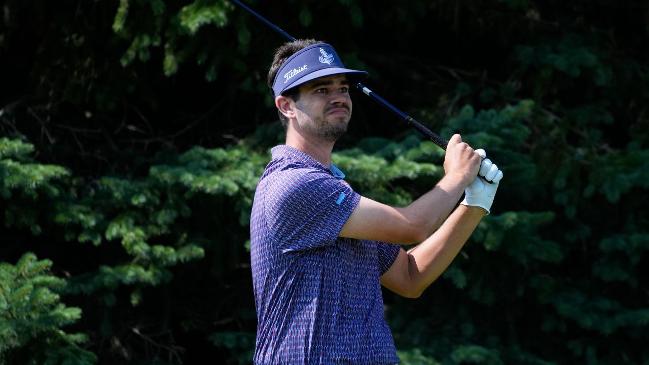 Hossler shoots 61 to lead Wyndham Championship with eye on post-season