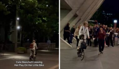 Cate Blanchett Goes Viral After Cycling Away From London Theatre on a Brompton