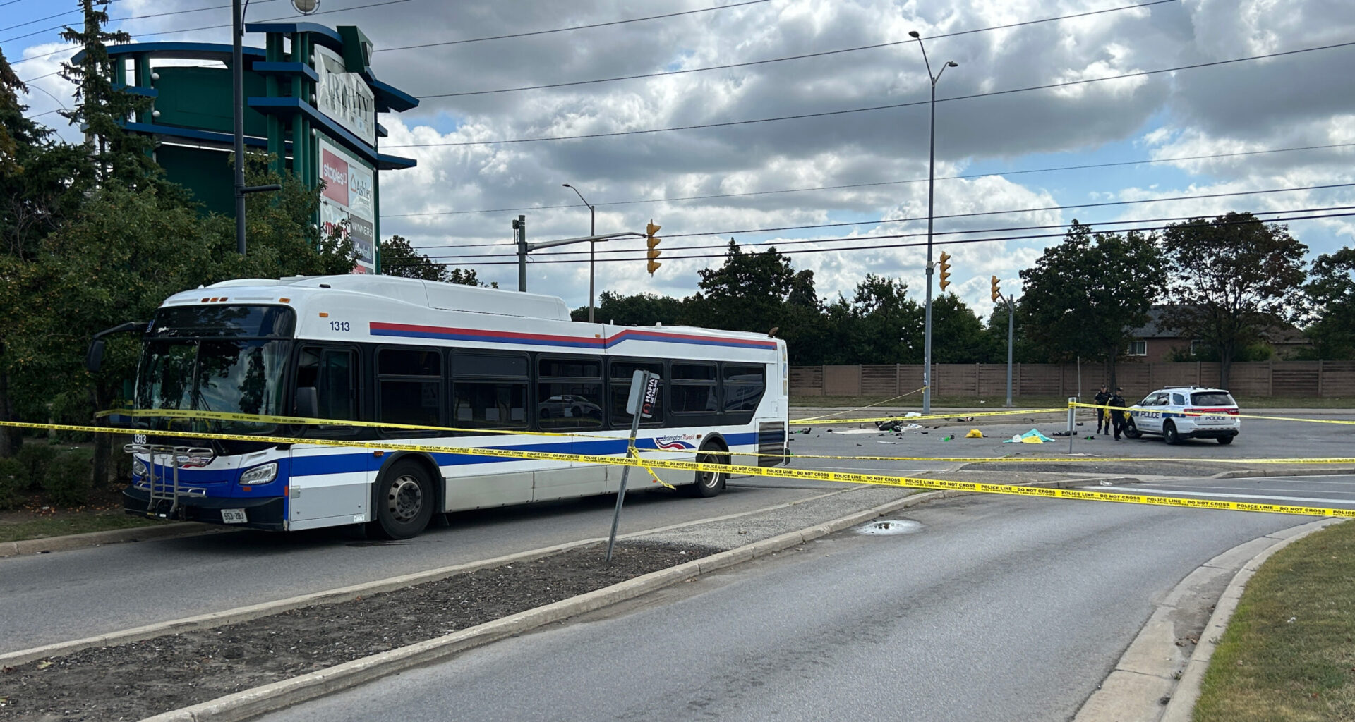 Motorcyclist dead after collision with transit bus in Brampton