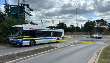 Motorcyclist dead after collision with transit bus in Brampton
