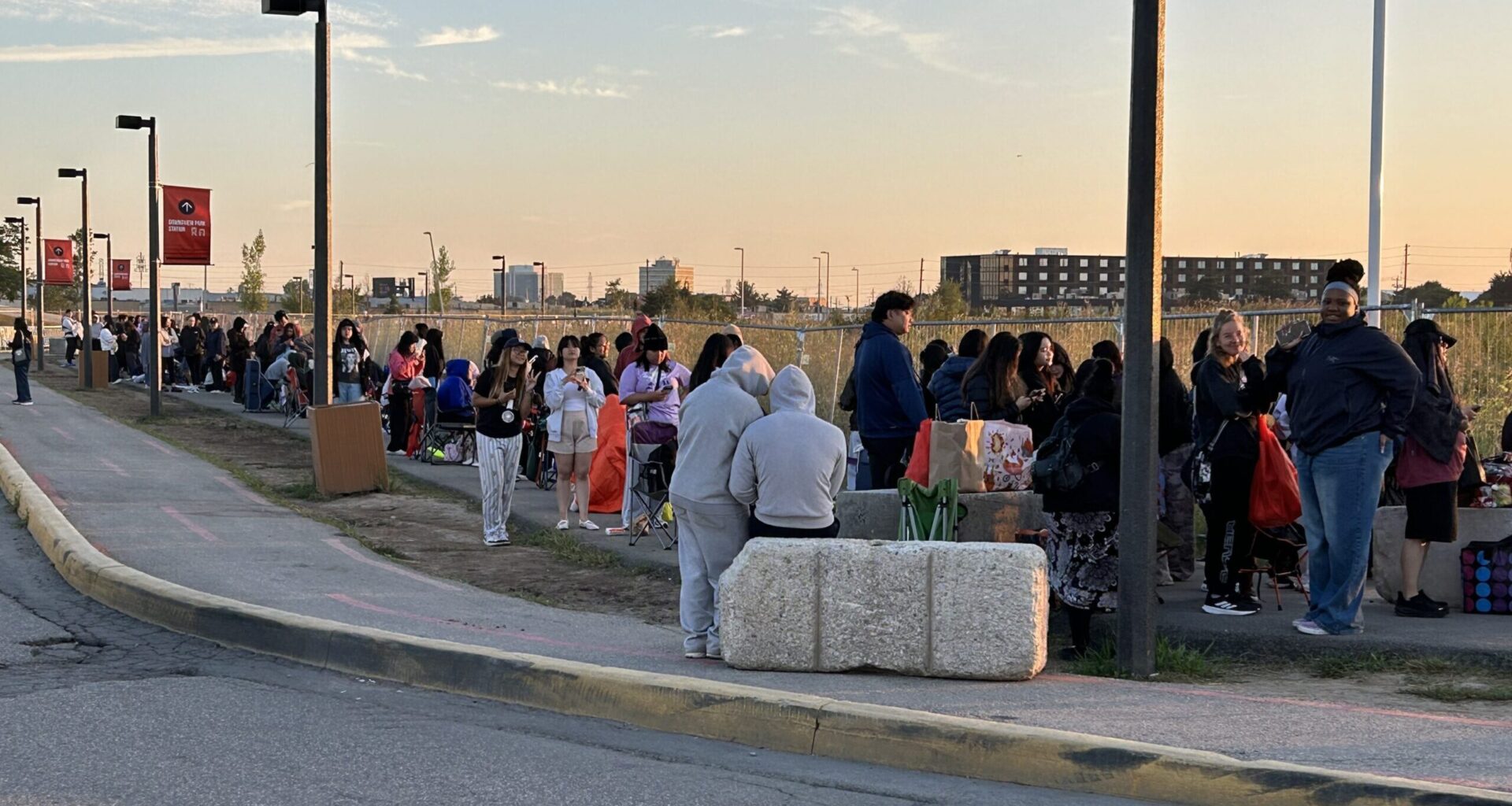Fans line up for BTS merch ahead of sold-out concerts in Toronto