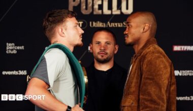 Dalton Smith and Alberto Puello face-off