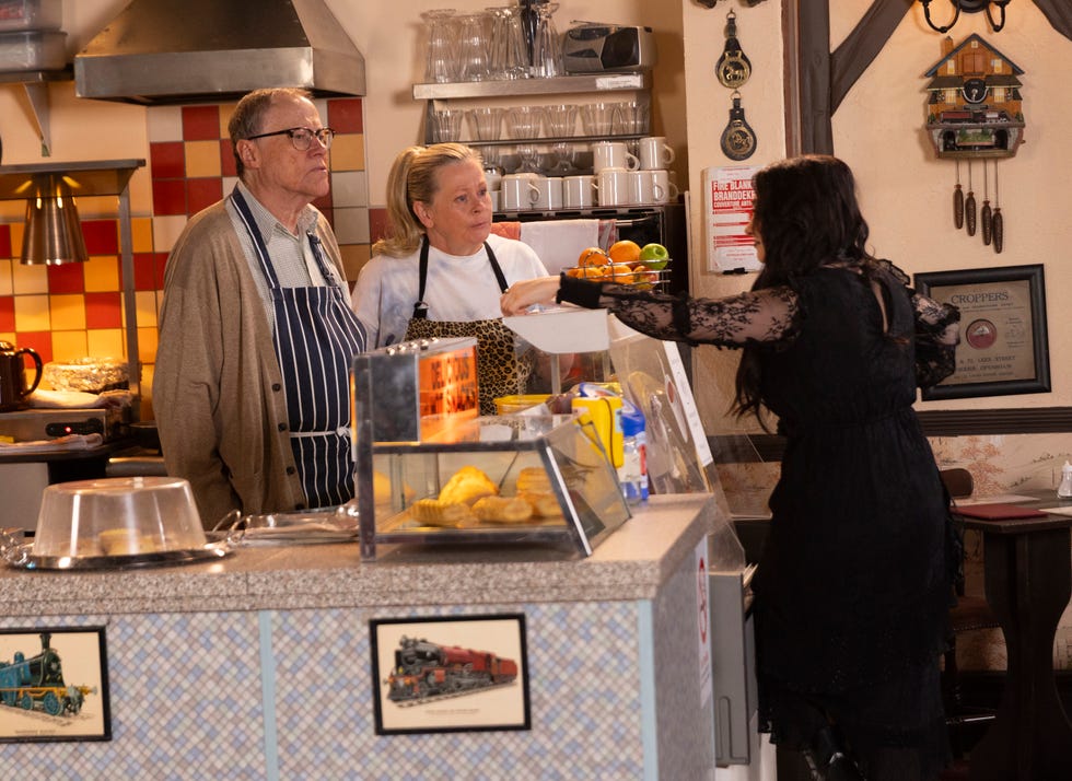 Roy Cropper, Nina Lucas, Coronation Street roy cropper, nina lucas, coronation street