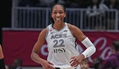 A'ja Wilson Las Vegas Aces WNBA.