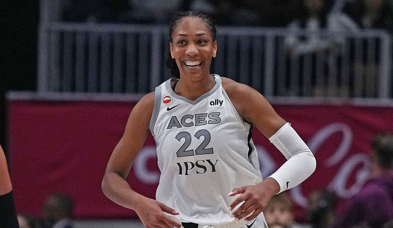 A'ja Wilson Las Vegas Aces WNBA.