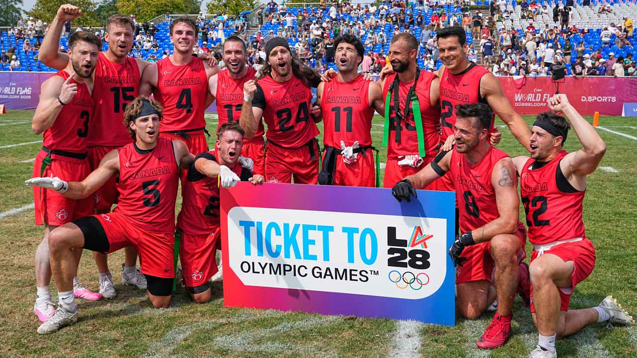 Canada's men's flag football team qualifies for 2028 Los Angeles Olympics