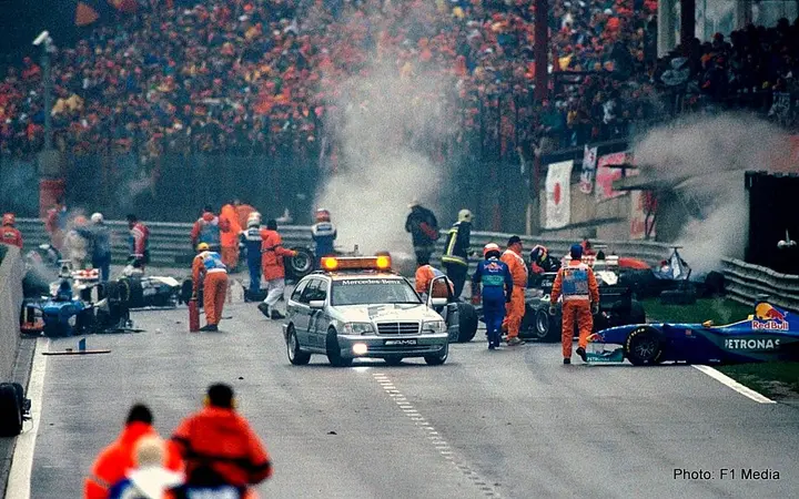 carnage at spa 1998 belgian grand prix