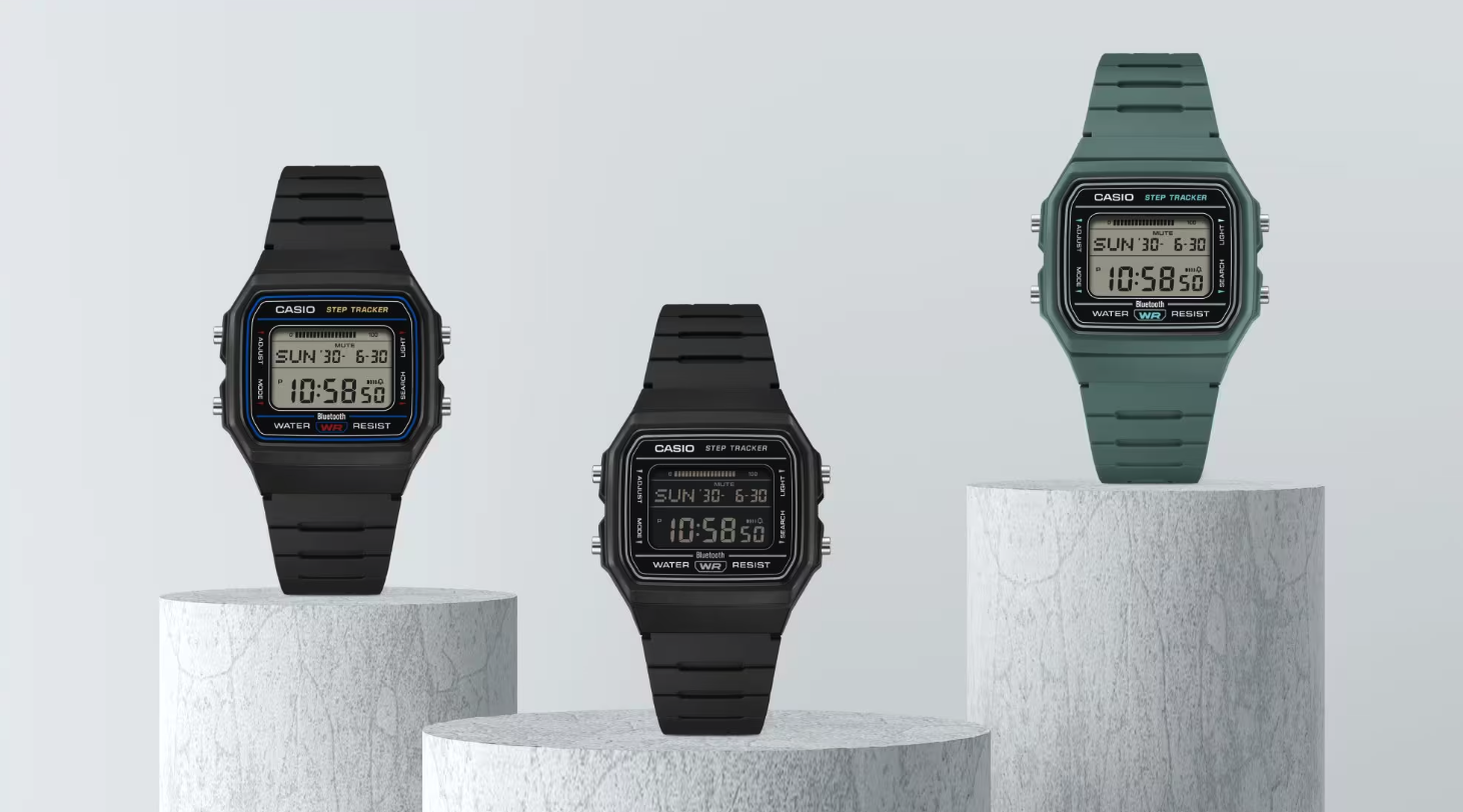 Casio's New Retro Watch can Track your Steps and Pair with your Phone