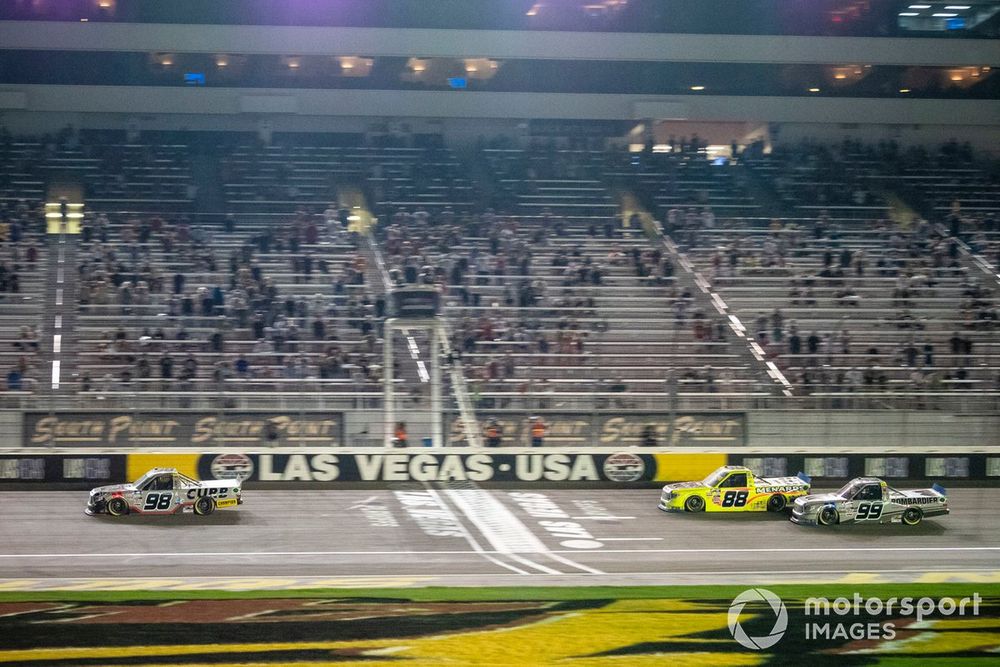 Christian Eckes, ThorSport Racing, Toyota Tundra Curb Records, Matt Crafton, ThorSport Racing, Toyota Tundra Jack Links/Menards, Ben Rhodes, ThorSport Racing, Toyota Tundra Bombardier LearJet 75