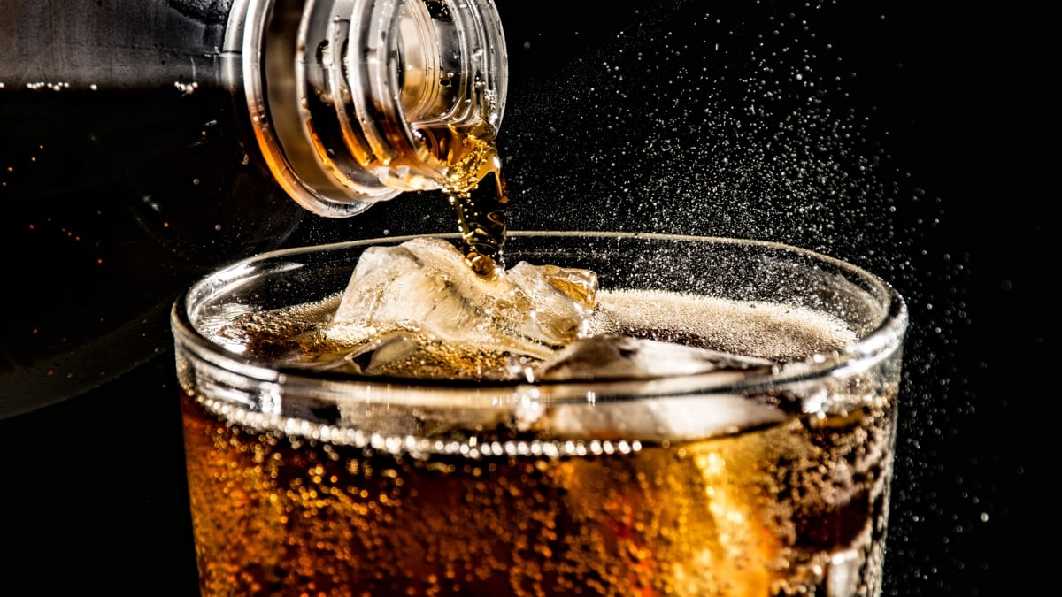 coke being poured