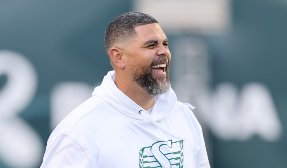 ‘I’m just so proud of these guys’: Corey Mace lauds Riders reinforcements in win over Edmonton | 620 CKRM - The Voice of Saskatchewan