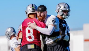 Kirk Cousins, Maxx Crosby have altercation during Raiders' practice