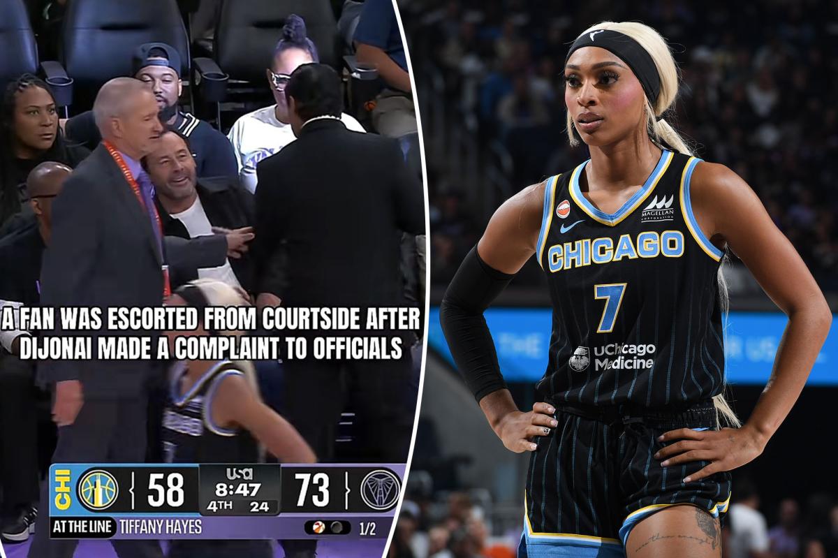 DiJonai Carrington has WNBA fan escorted — he returned after 'unfounded' complaint