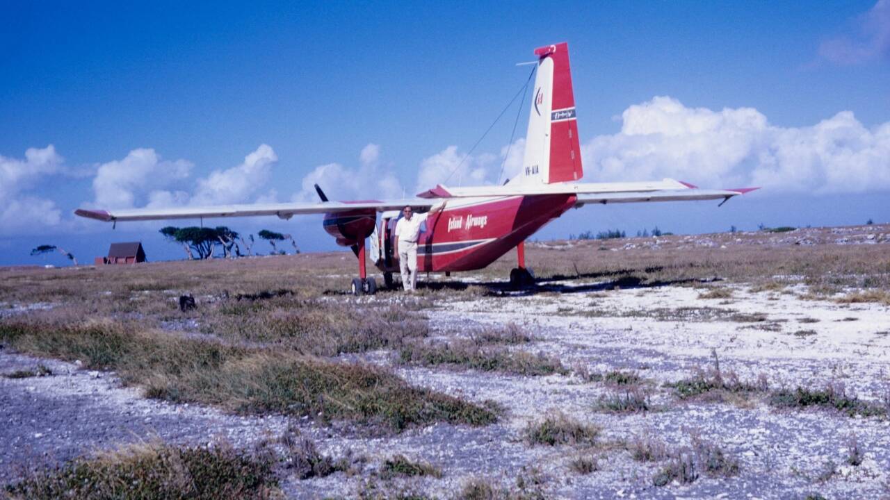Don Adams first Tourist Resort operator circa 1969. Image credits: Lady Elliot Island Eco Resort Don Adams first Tourist Resort operator circa 1969
