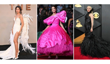This combination of images show, from left, Zendaya at The Odyssey premiere in New York on July 14, 2026, Demi Moore at the 79th international film festival, Cannes, southern France, on May 16, 2026, and Lady Gaga at the 68th annual Grammy Awards in Los Angeles on Feb. 1, 2026.