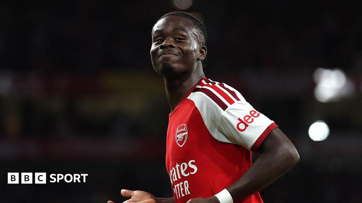 Bukayo Saka in action for Arsenal