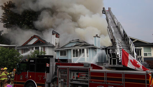 A fire in Port Coquitlam has destroyed two homes.