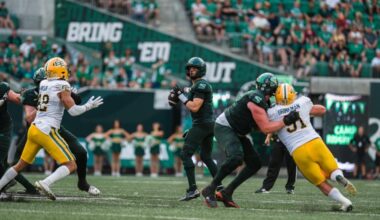 Riders, Elks lock horns in CFL rematch at Commonwealth Stadium
