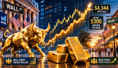 Wall Street, Main Street solidly bullish as prices end the week nearly $300 higher