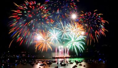 Vancouver’s English Bay welcomes one night of fireworks