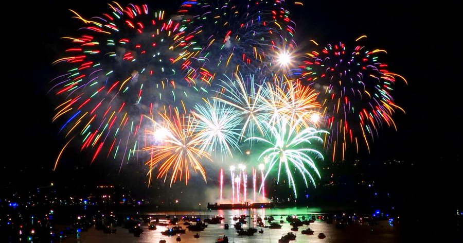 Vancouver’s English Bay welcomes one night of fireworks