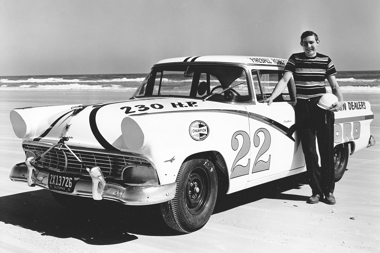 Fireball Roberts with DePaolo Engineering No. 22 (picture is not from 1-2-3-4 win)