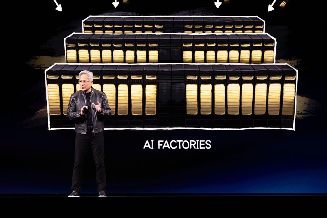 Nvidia's CEO Jensen Huang speaks during a keynote address at Nvidia's GTC Conference on March 16, 2026, in San Jose, California.