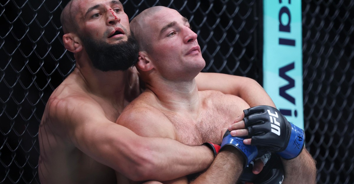 Sean Strickland and Khamzat Chimaev spoiled UFC ‘blood feud’ with bro hugs, handshakes