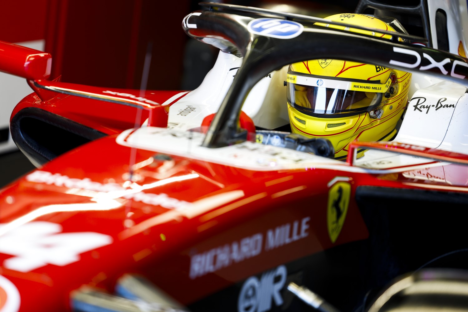 HAMILTON Lewis (gbr), Scuderia Ferrari SF-26, portrait during the Formula 1 Qatar Airways Australian Grand Prix 2026, 1st round of the 2026 Formula One World Championship from March 6 to 8, 2026 on the Albert Park Circuit, in Melbourne, Australia - Photo Julien Delfosse / DPPI