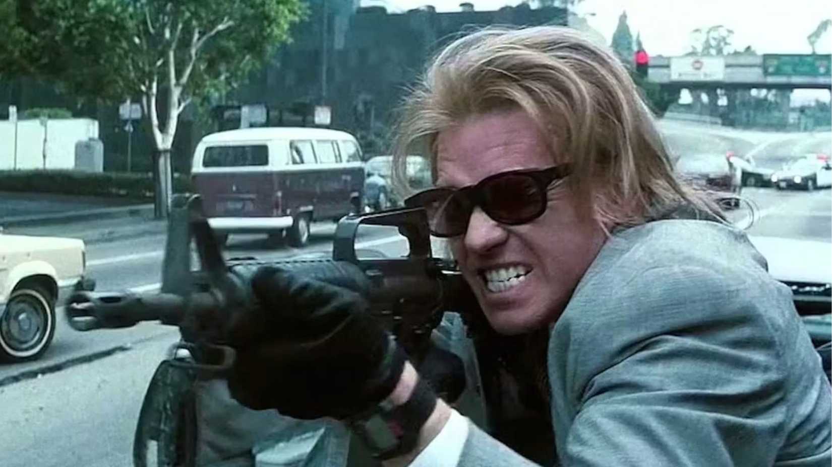 Heat Shootout scene clip reload marines val kilmer
