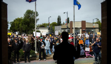 Hundreds protest Meta's plan for massive data centre in northern Alberta county