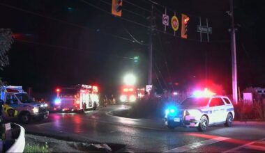 Three people hospitalized following crash in Brampton, area closed for investigation – CP24