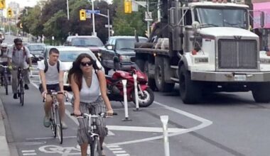 Cyclists bike in protest against Toronto bike lane removal – CP24