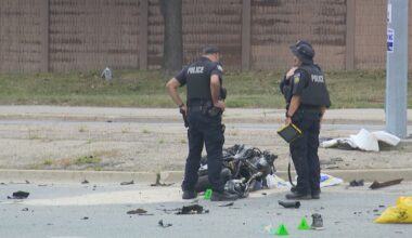 Motorcyclist dead after crash with transit bus in Brampton, police say