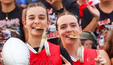 Canada qualifies flag football teams for Los Angeles 2028 Olympics, women earn world championship gold