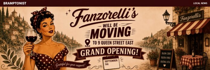Fanzorelli’s Moving to 9 Queen Street East; 9 Queen Chinese to Continue Online for Now.