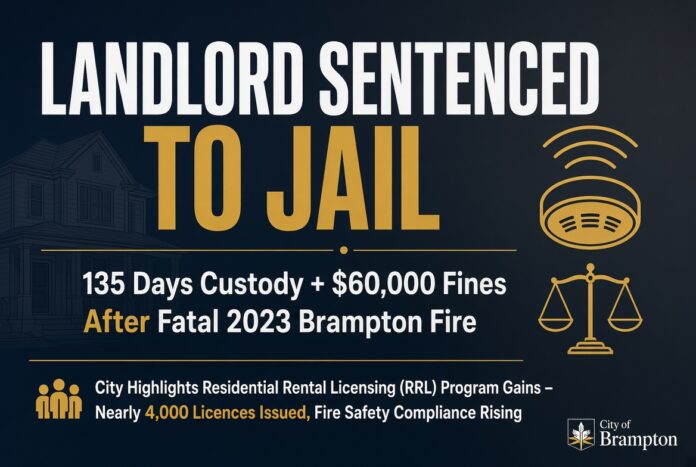 Landlord sentenced to jail after fatal Brampton fire as city highlights RRL program gains