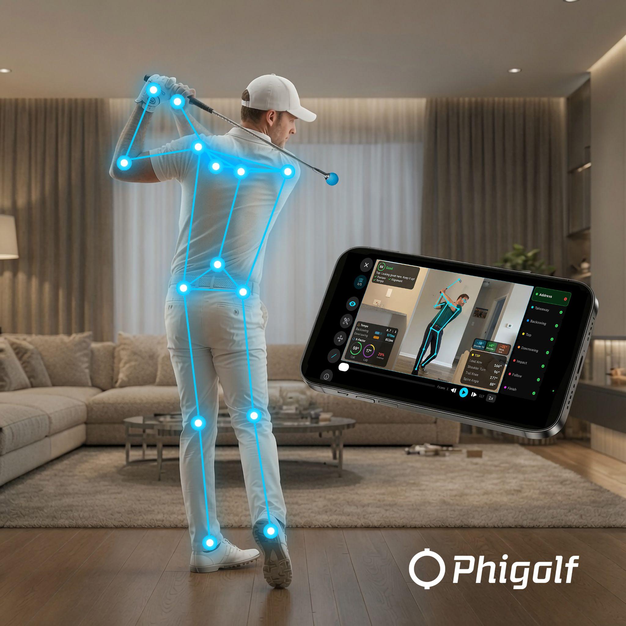 PHIPLAYWORKS introduces CaddyTrack AI for real-time, smartphone-based golf swing analysis.