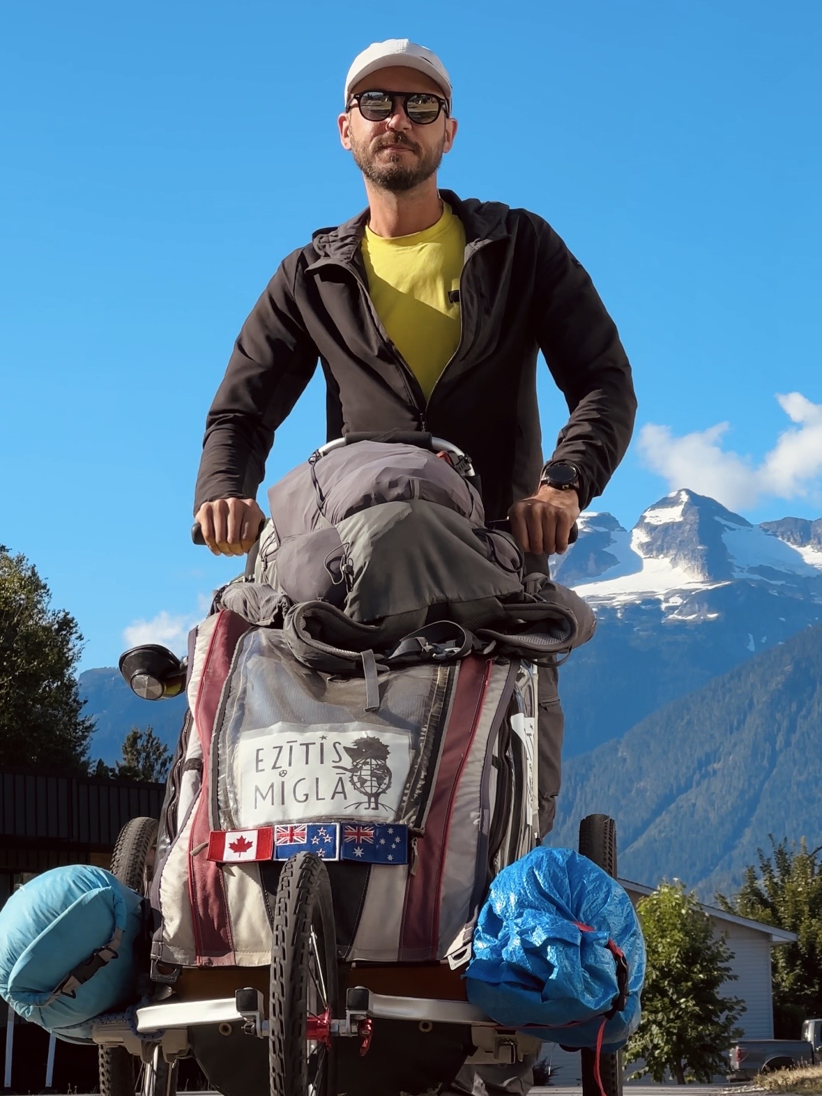 Latvian long-distance walker Kristians Kārkliņš on his journey across Canada.