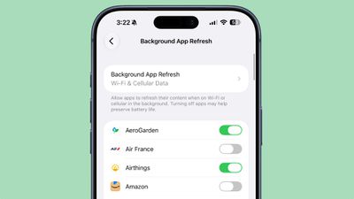 iphone background app refresh