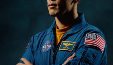NASA astronaut Jonny Kim poses for a portrait at NASA’s Johnson Space Center in Houston, Texas.