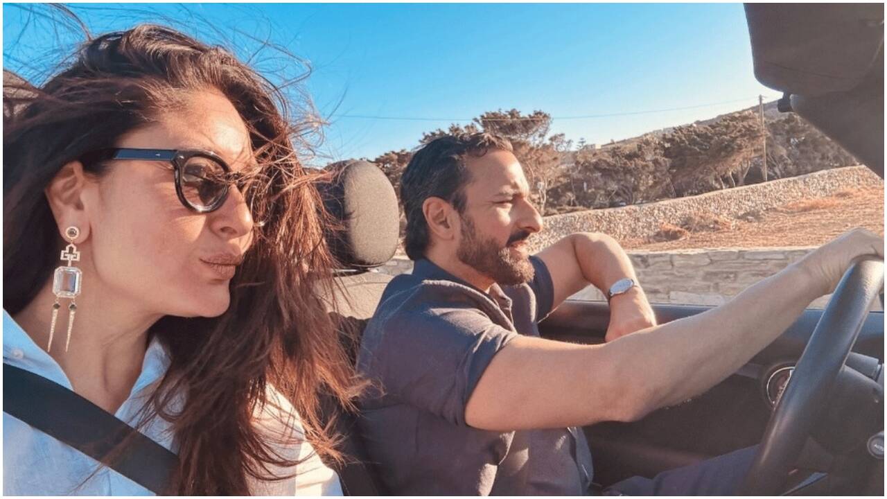 Pic from one of Kareena Kapoor Khan and Saif Ali Khan's vacations.(Image Credit: Instagram) Kareena Kapoor Khan and Saif Ali Khan