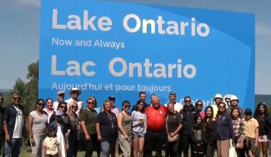Canada unveils huge new Lake Ontario sign in snub to Trump | Al Jazeera