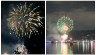Why was there a big fireworks display in Metro Vancouver?