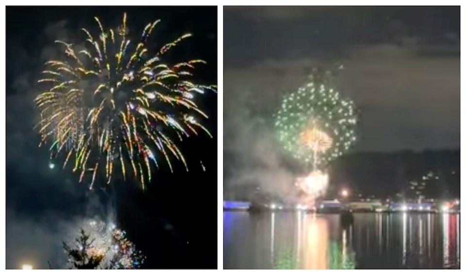 Why was there a big fireworks display in Metro Vancouver?