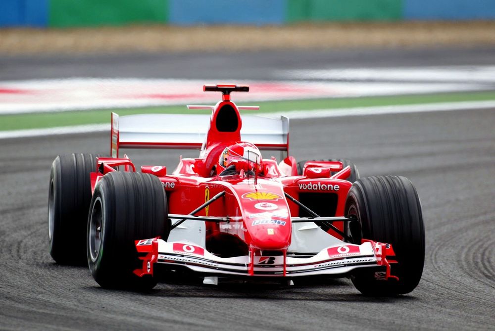 As a child, Ocon was a Schumacher fan, so he would love to get behind the wheel of the title-winning Ferrari F2004